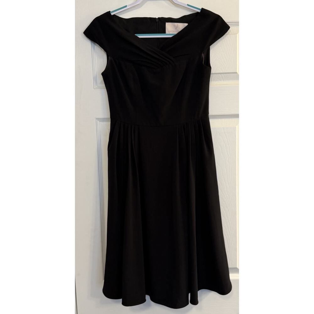 Gal Meets Glam Ruthie Dress Sz 4 Black Cocktail LBD Night Out Dinner Date Church